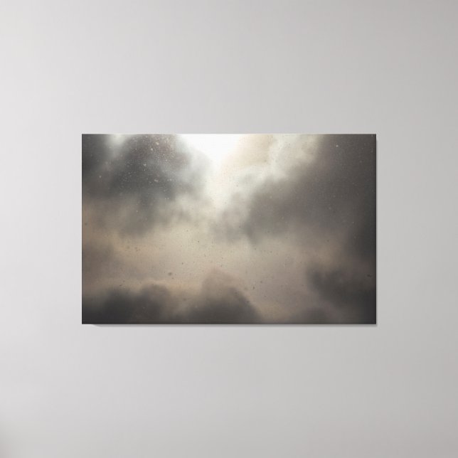 Impressão Em Tela Neve durante um dia parcialmente nublado (Frente)