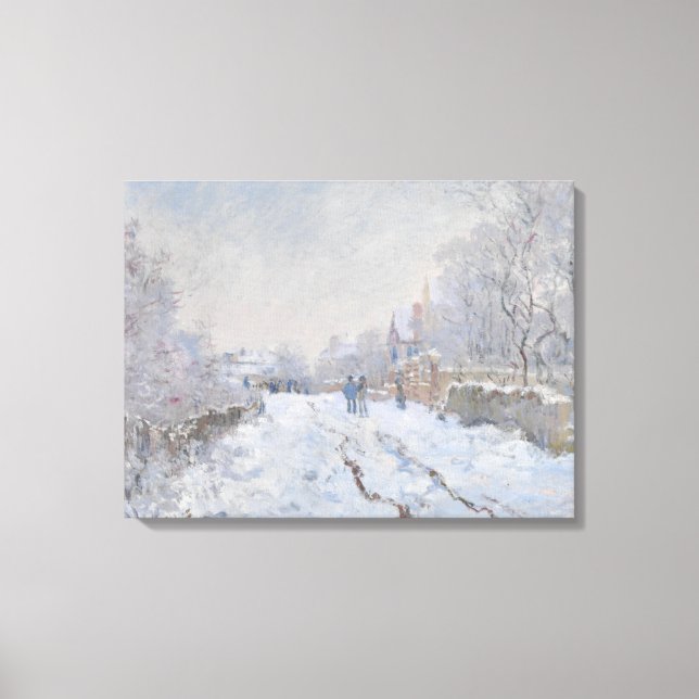 Impressão Em Tela Neve na Argentina (por Claude Monet) (Frente)