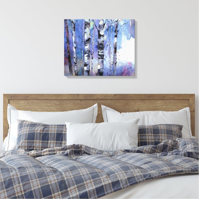 Impressão Em Tela Neve no passarinho encantado (Insitu(Quarto))