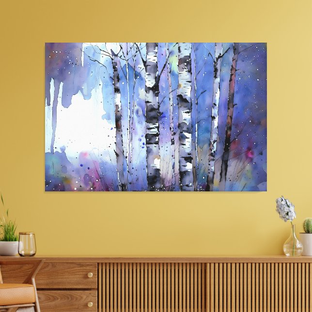 Impressão Em Tela Neve no passarinho encantado (Insitu(Sala de estar))