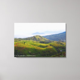Impressão Em Tela Névoa da Manhã Nevoeiro Colina Nebulosa Paisagem F