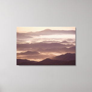 Impressão Em Tela Nevoeiro matinal no sul do Appalachian