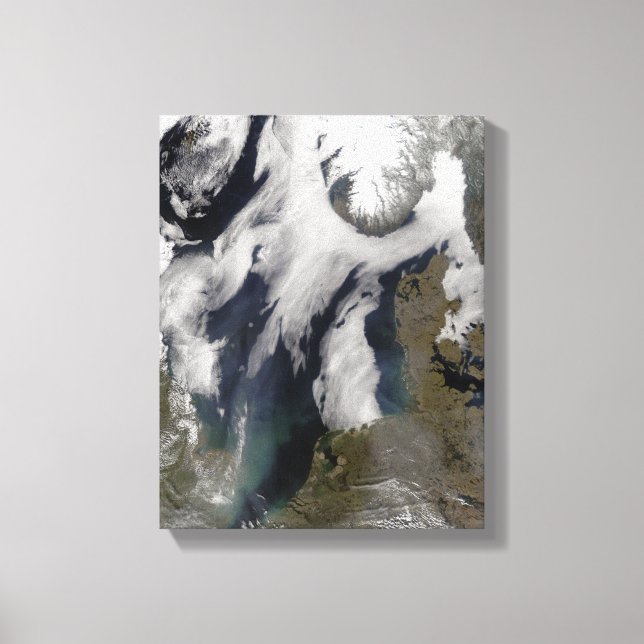 Impressão Em Tela Nevoeiro no mar do Norte (Frente)