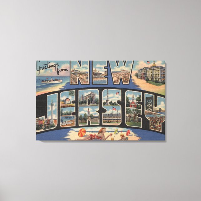 Impressão Em Tela New JerseyLarge - Letra CenaNova Jersey (Frente)