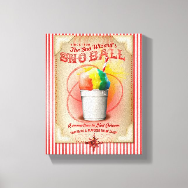 Impressão Em Tela New Orleans Summertime Snowball (Frente)