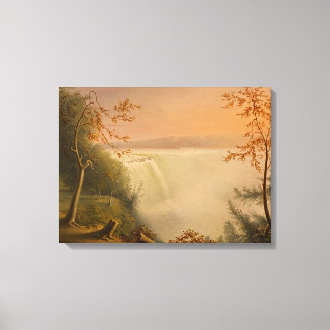 Impressão Em Tela Niagara Falls (Faixas de Ferradura) (Rembrandt Pea (Frente)