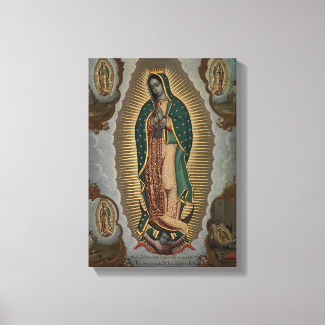Impressão Em Tela Nicóis Enrquez A Virgem de Guadalupe (Frente)