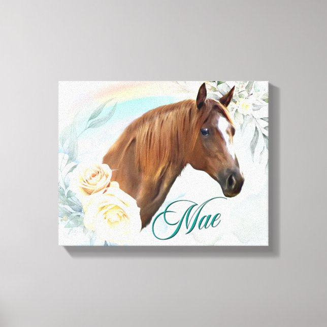 Impressão Em Tela Nicole Personalizada - Mae 1 11x14 (Frente)