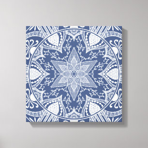 Impressão Em Tela Night Mandala