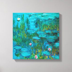 Impressão Em Tela Ninfas de Monet, pintura genuína impressionista