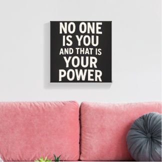 Impressão Em Tela Ninguém é você