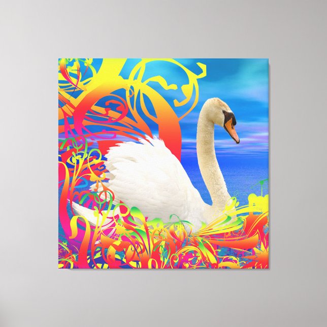 Impressão Em Tela Ninho de Cisne (Frente)
