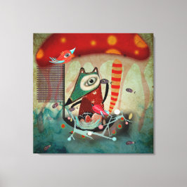 Impressão Em Tela Ninho e Aves do Marinheiro