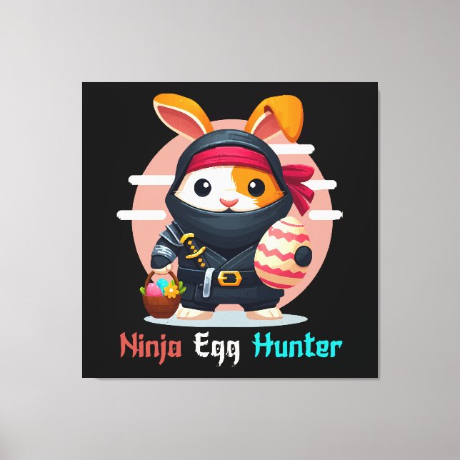 Impressão Em Tela Ninja Egg Hunter (Frente)