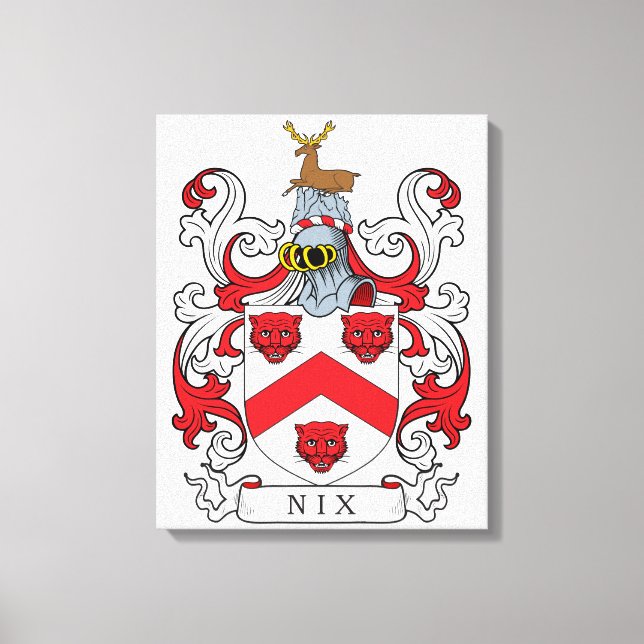 Impressão Em Tela Nix Family Crest (Frente)