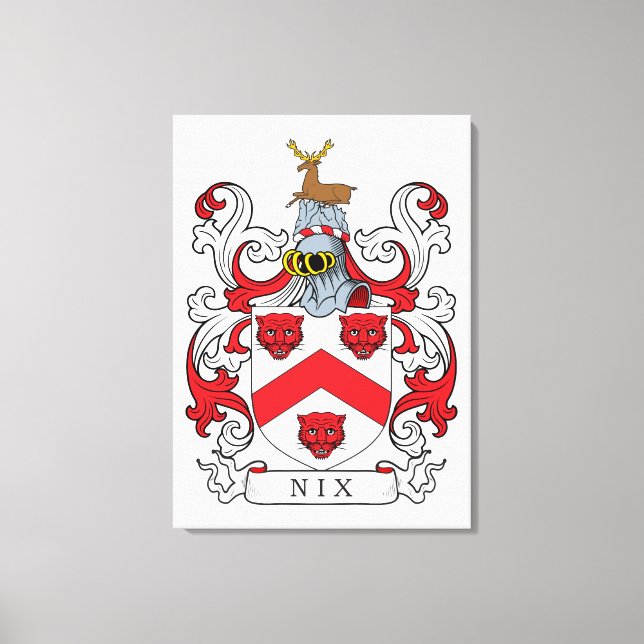 Impressão Em Tela Nix Family Crest (Frente)