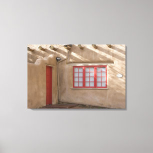 Impressão Em Tela NM, Novo México, Papais noeis Fe, Canyon Road, le