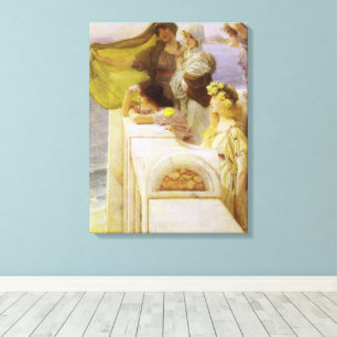 Impressão Em Tela No Berço de Afrodite por Sir Lawrence Alma Tadema