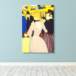 Impressão Em Tela No Clube Noturno por Toulouse Lautrec, Arte Antiga