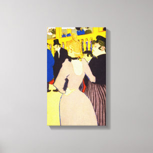 Impressão Em Tela No Clube Noturno por Toulouse Lautrec, Arte Antiga