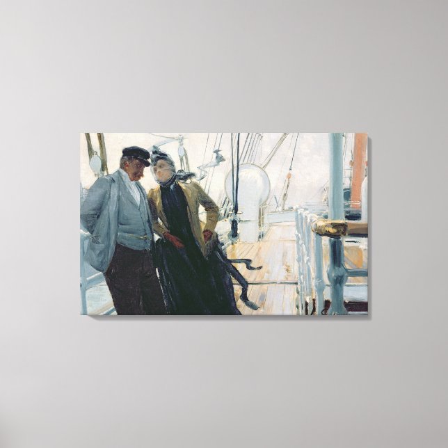 Impressão Em Tela No convés (óleo na canvas) (Frente)