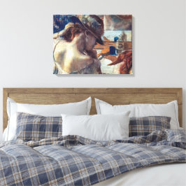 Impressão Em Tela No Espelho | Edgar Degas |