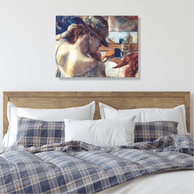 Impressão Em Tela No Espelho | Edgar Degas | (Insitu(Quarto))