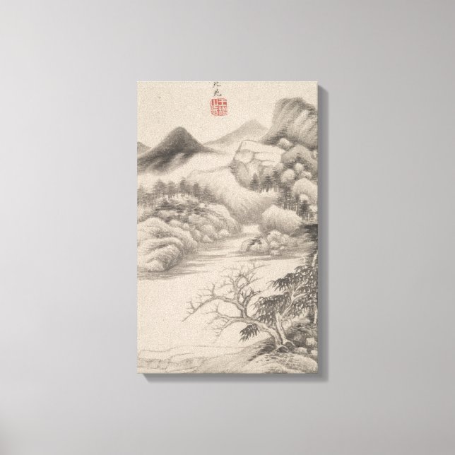 Impressão Em Tela No estilo de vários Mestrados antigos | B&W (Frente)