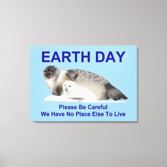 Impressão Em Tela No gelo fino (Frente)