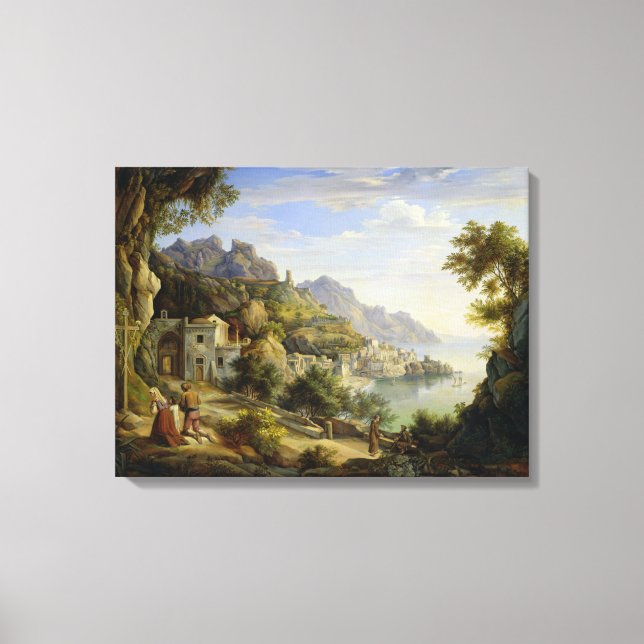 Impressão Em Tela No Golfo de Salerno, 1826 (Frente)