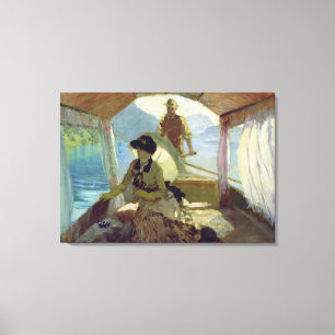 Impressão Em Tela No lago de Quattro Cantoni, 1881