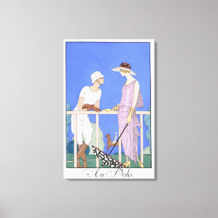 Impressão Em Tela No polo, 1920-29 (impressão do pochoir)