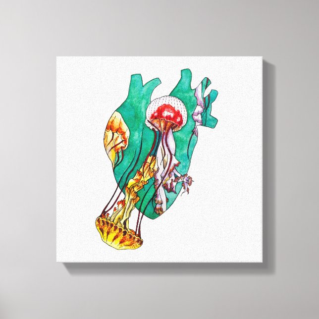 Impressão Em Tela no seu coração (Frente)