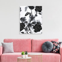 Noir Floral de Borboleta Moderna