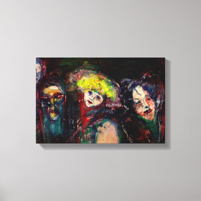 Impressão Em Tela NOITE DE CARNIVAL EM Máscaras de Mascarada venezia (Frente)