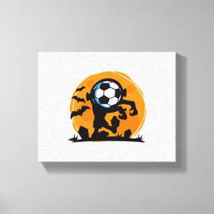 Impressão Em Tela Noite de Halloween do Futebol