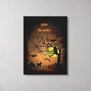 Impressão Em Tela Noite de Halloween, Feliz Halloween!