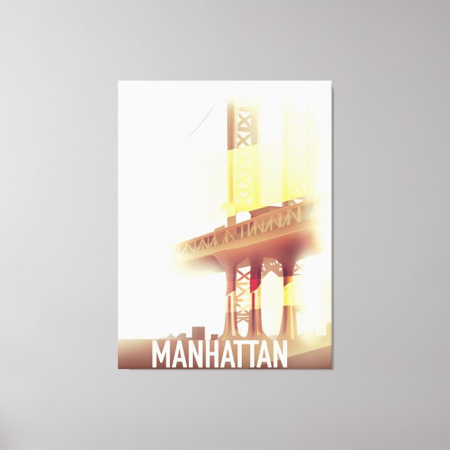 Impressão Em Tela Noite de Manhattan (Frente)