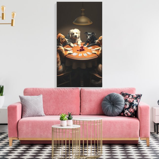 Impressão Em Tela Noite de Pôquer (Insitu(Sala de estar))