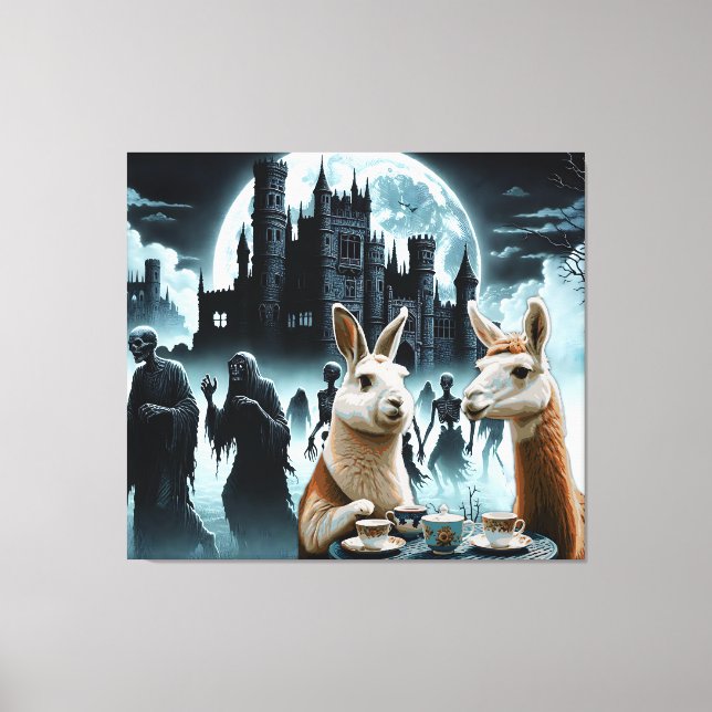 Impressão Em Tela Noite do Morto Tea Party (Frente)