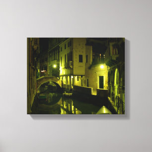 Impressão Em Tela Noite em Veneza