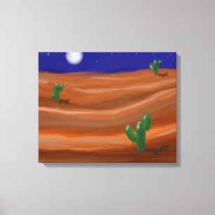 Impressão Em Tela Noite no deserto