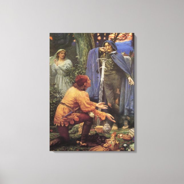 Impressão Em Tela Noiva de Bertuccio (por Edward Robert Hughes) (Frente)