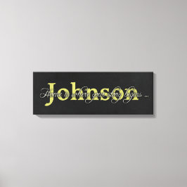 Impressão Em Tela Nome da família