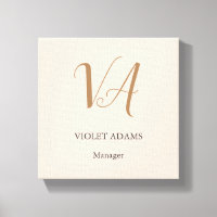 Nome de adição minimalista profissional do monogra