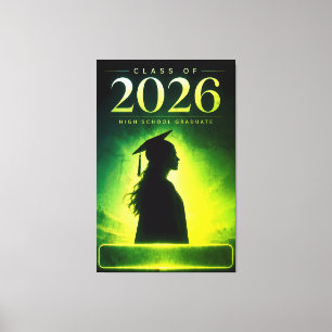 Impressão Em Tela Nome de Graduado Personalizado da Turma de 2026 Ar