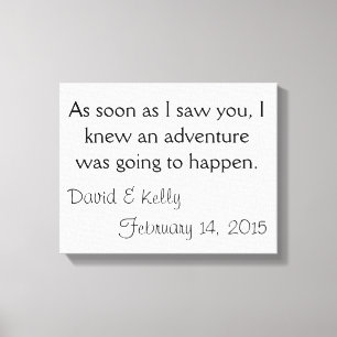 Impressão Em Tela Nome e data personalizados