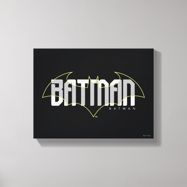 Impressão Em Tela Nome Hi-Tech Gráfico do Batman (Frente)
