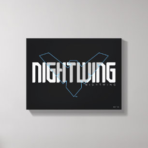 Impressão Em Tela Nome Hi-Tech Gráfico do Nightwing