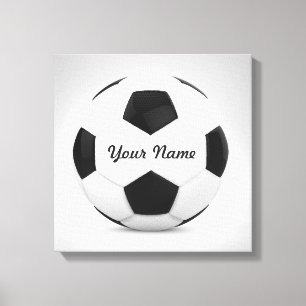 Impressão Em Tela Nome personalizado da bola de futebol da decoraç